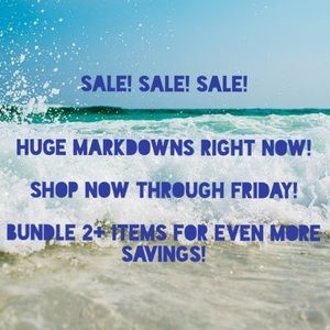 Shop our sale! Now through Friday!